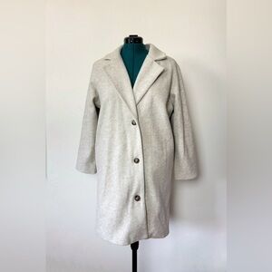 Lush Brand Women’s Unstructured Oversized Coat Small Overcoat Straight Academia